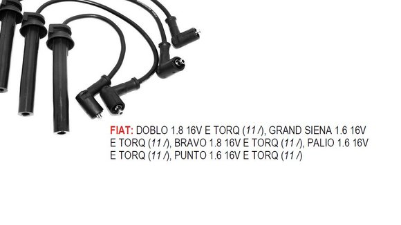 Imagen de JUEGO CABLES BUJIA FIAT PALIO/SIENA/GRAND SIENA 1.6 16V